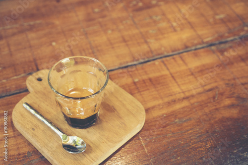 black coffee, drip process