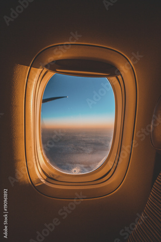 Aussicht aus dem Flugzeug Fernweh ab in den Urlaub