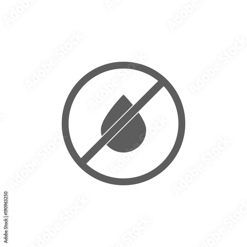 prohibition on oil production icon. Element of oil and gas icon. Premium quality graphic design icon. Signs and symbols collection icon for websites, web design, mobile app