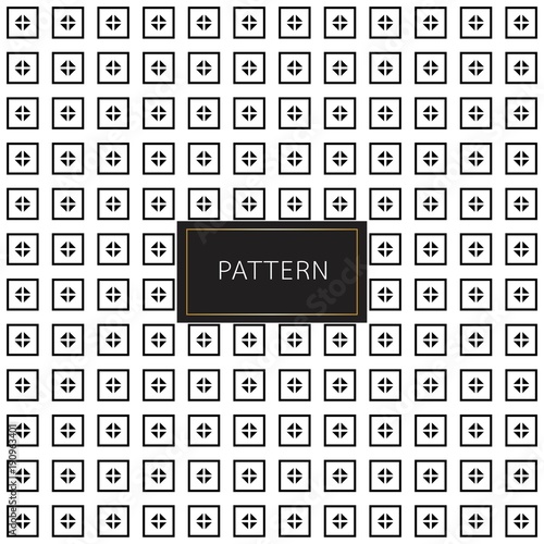Modern seamless pattern. Inspiration from geometric black and white color background. Vector illustration.