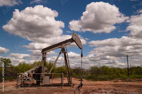 Pumpjack Oil Pump Fracking Equipment Natural Resource Extraction © Christopher Boswell