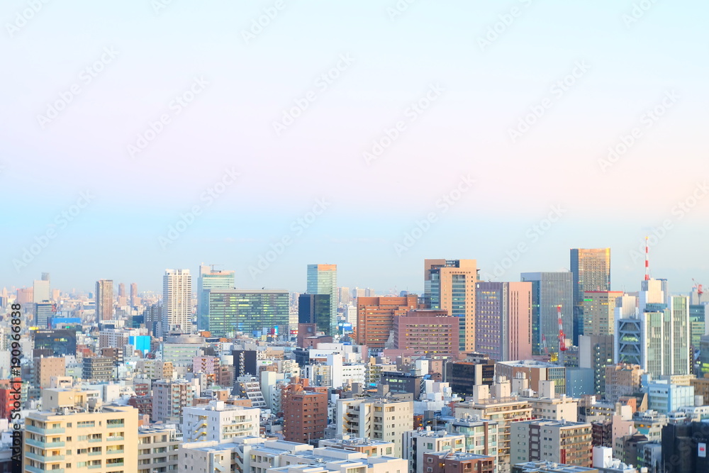 都市の夕景
