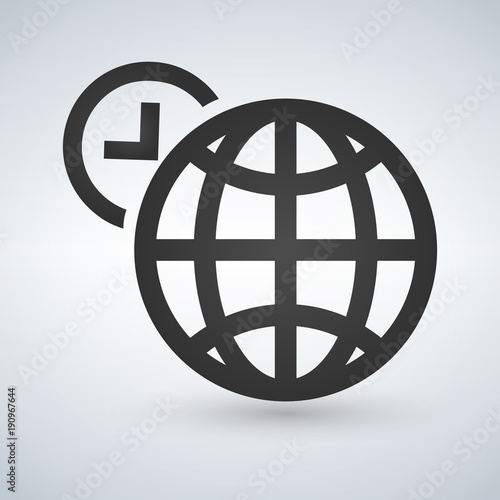 World time icon vector illu...