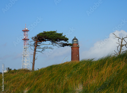 Leuchtturm Darßer Ort am Darßer Weststrand, Nationalpark Vorpommersche Boddenlandschaft, Mecklenburg Vorpommern, Deutschland photo