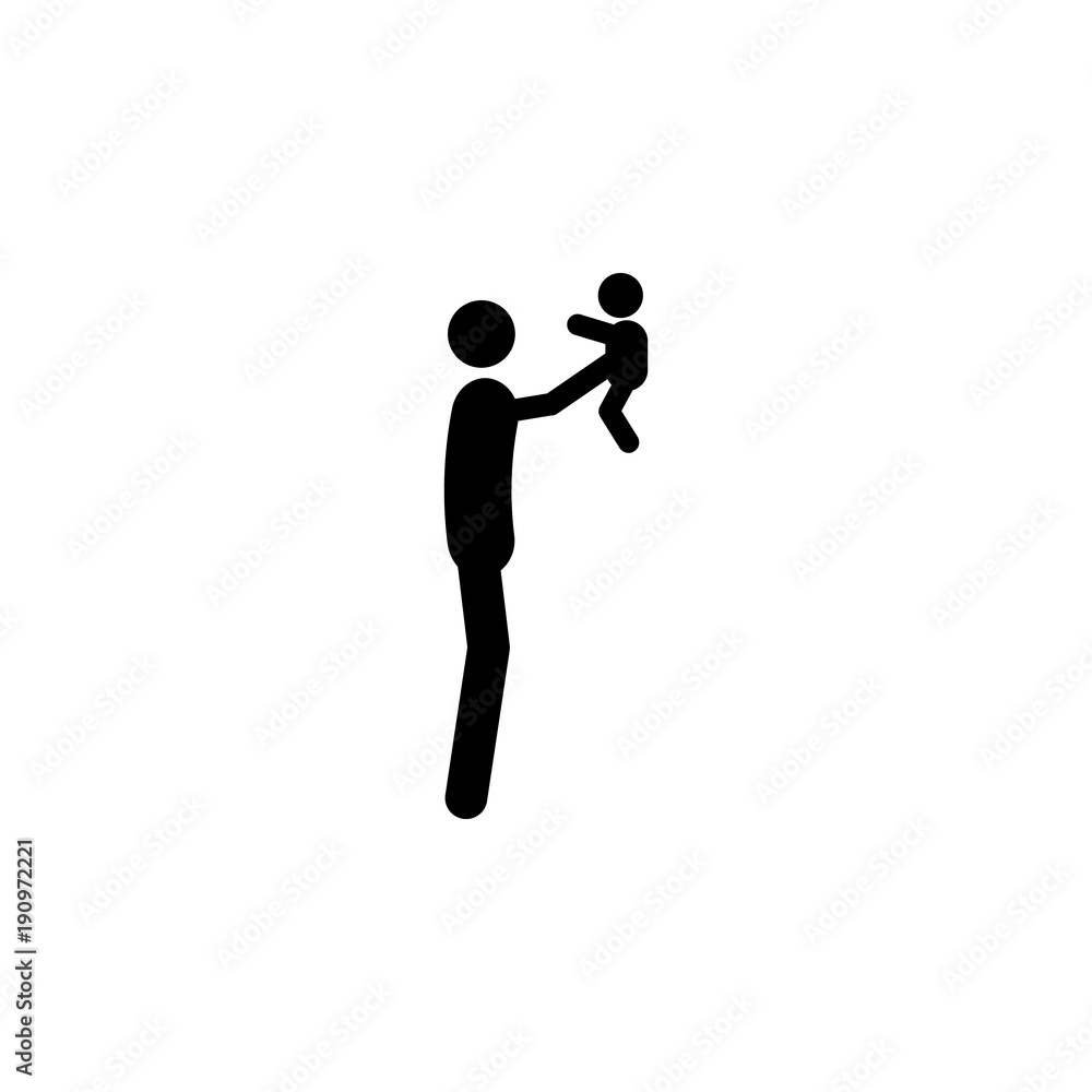 father holds the baby in his arms icon. Element of a happy family icon. Premium quality graphic design icon. Signs and symbols collection icon for websites, web design, mobile app father holds the baby in his arms icon. Element of a happy family icon. Premium quality graphic design icon. Signs and symbols collection icon for websites, web design, mobile app
