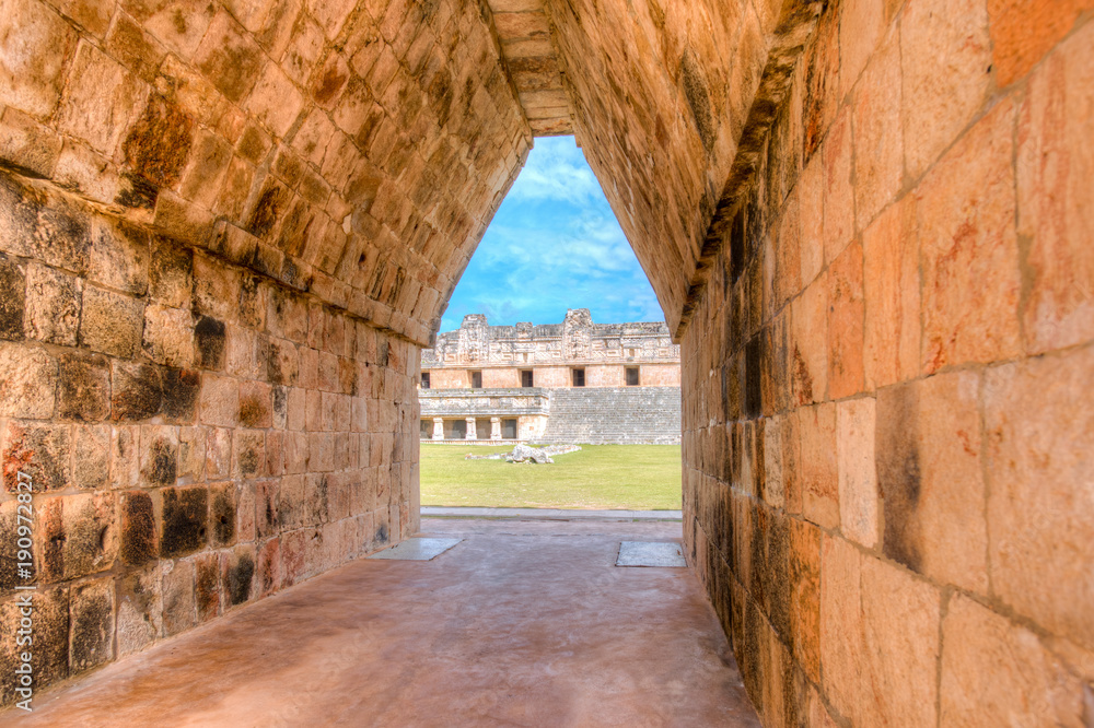 Obraz premium Die Ruinen der Maya-Stadt Uxmal