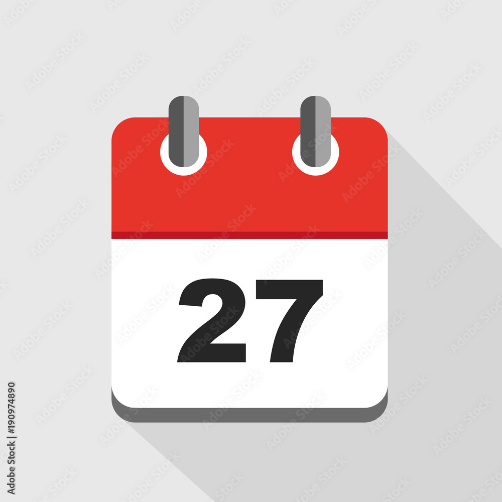 Fototapeta premium roter kalender 27