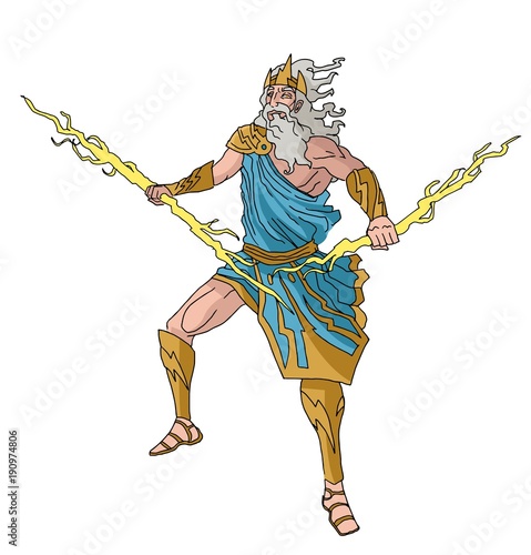 zeus jupiter god of ray