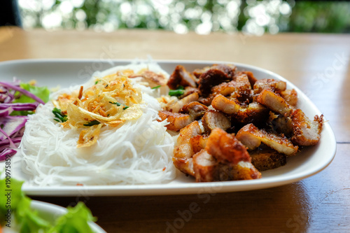 Vietnamese Traditional food on Table