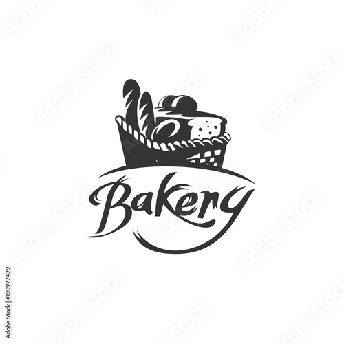 Bread basket logo vector illustration