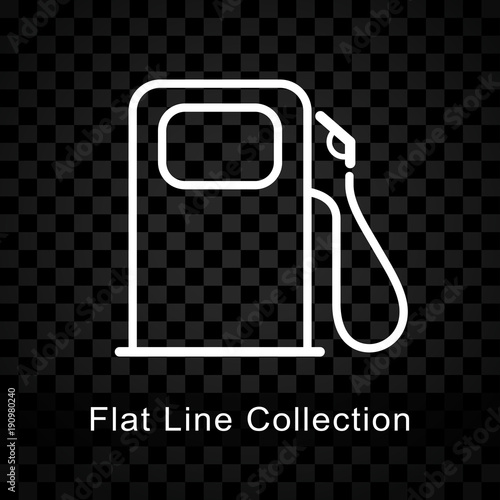 fuel pump icon on checkered background