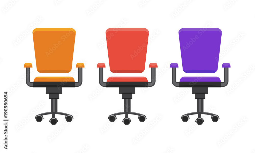 Modern office chair. Flat design vector. Modern office chair. Flat design vector.