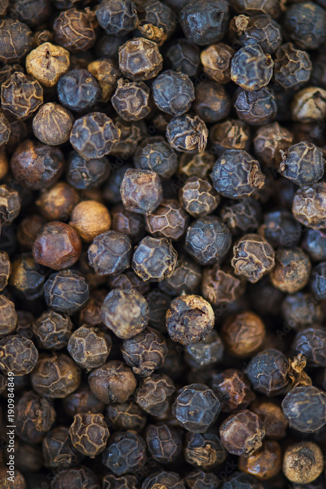 Closeup of black pepper texture Closeup of black pepper texture