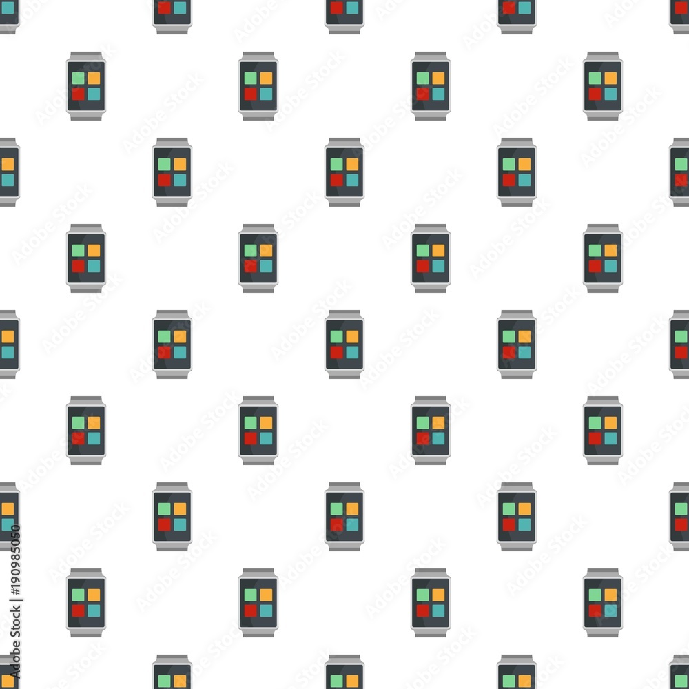 Smart watches pattern seamless in flat style for any design Smart watches pattern seamless in flat style for any design