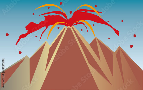 火山噴火のイメージ