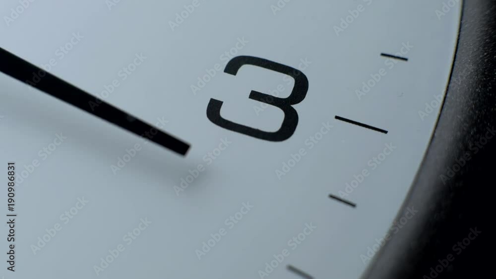 Close up- office clock timelapse. The end of work day. White wall clocks running. The movement of clock hands. Arrow 15 hours. Close up- office clock timelapse. The end of work day. White wall clocks running. The movement of clock hands. Arrow 15 hours.