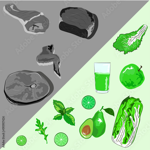 Green against meat