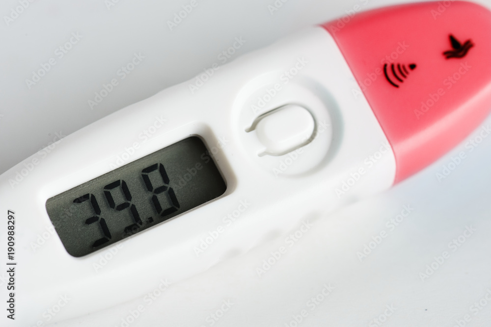 Closeup of digital thermometer Closeup of digital thermometer