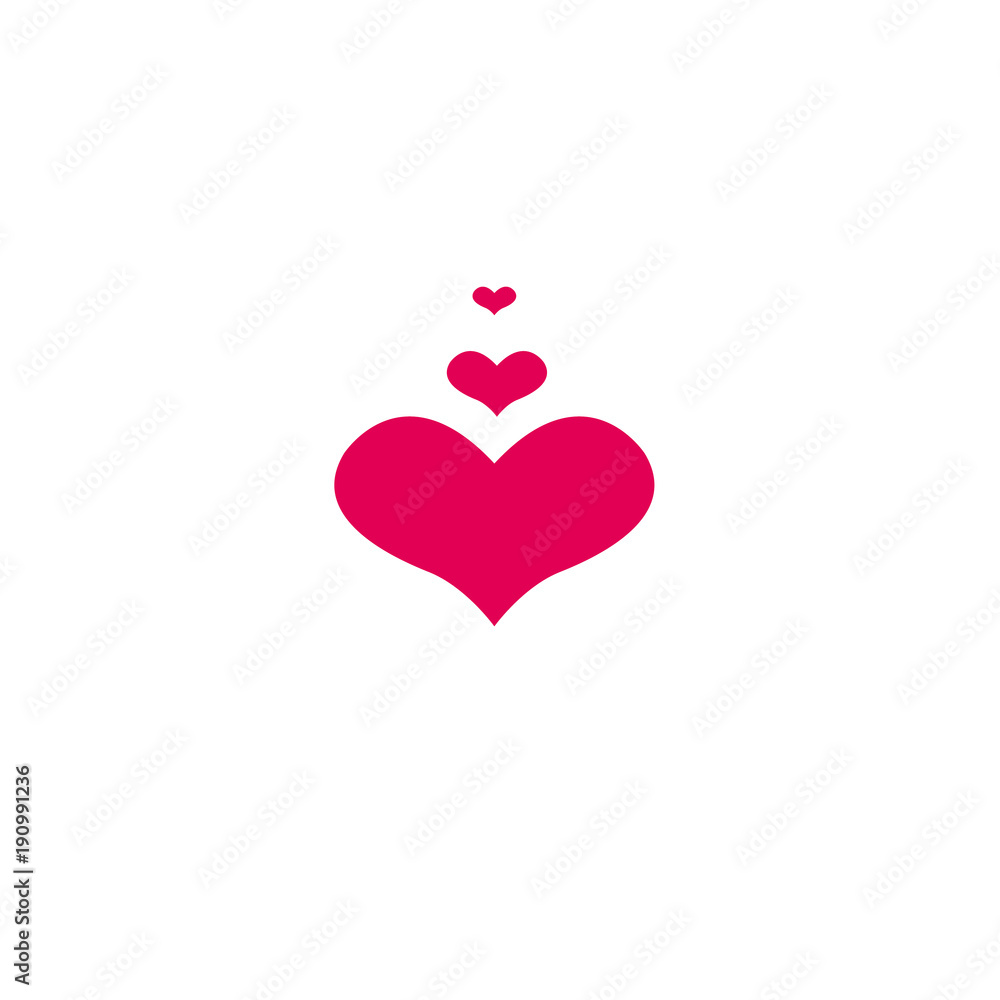 Perfect heart / romantic heart of love line art icon for dating apps and websites Perfect heart / romantic heart of love line art icon for dating apps and websites