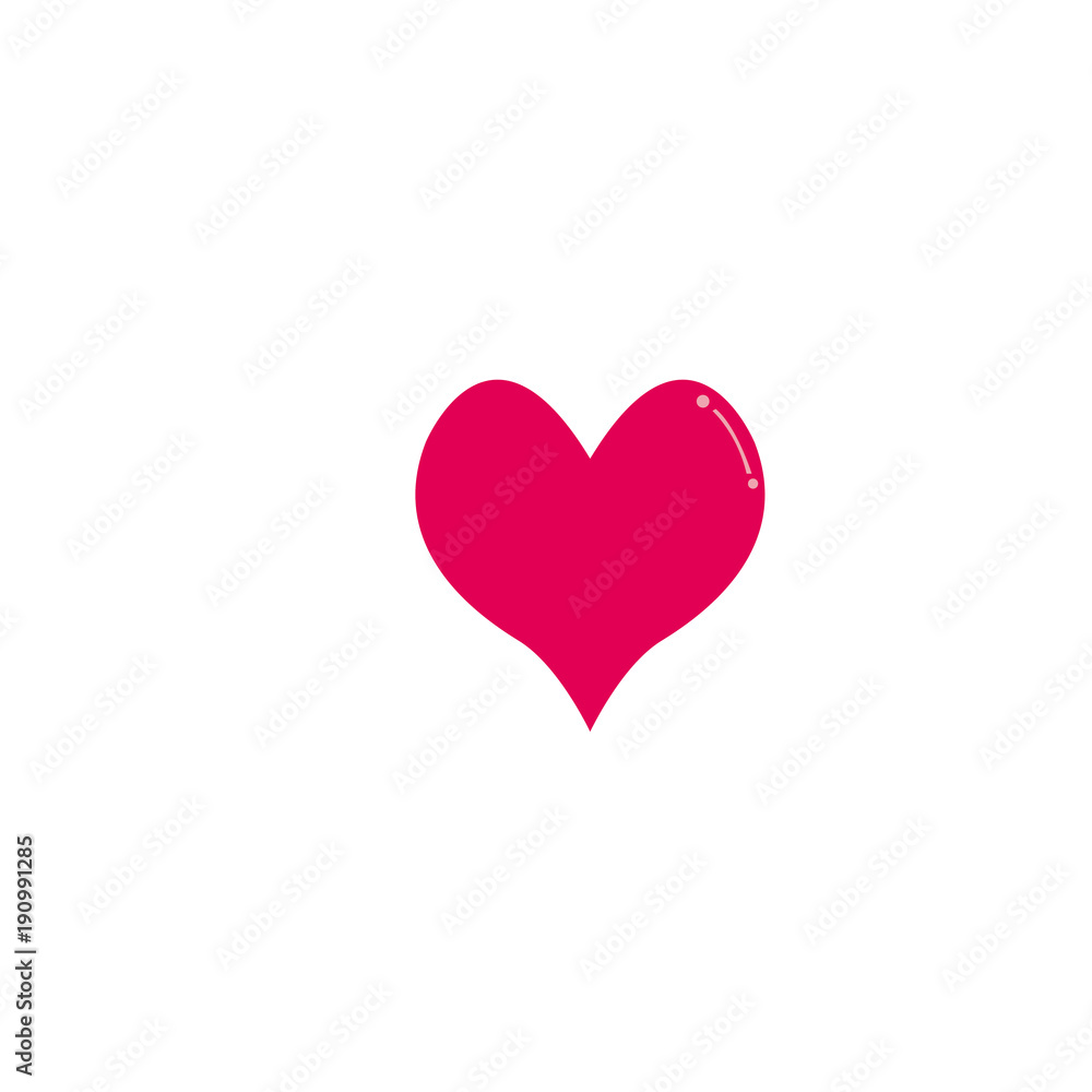 Perfect heart / romantic heart of love line art icon for dating apps and websites Perfect heart / romantic heart of love line art icon for dating apps and websites