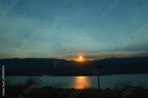 Sunset and Eastern Sierra