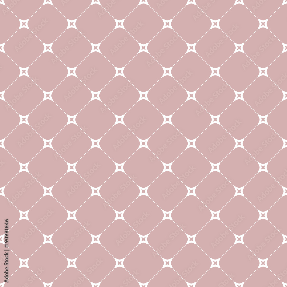 Fototapeta premium Geometric dotted vector white pattern. Seamless abstract modern texture for wallpapers and backgrounds