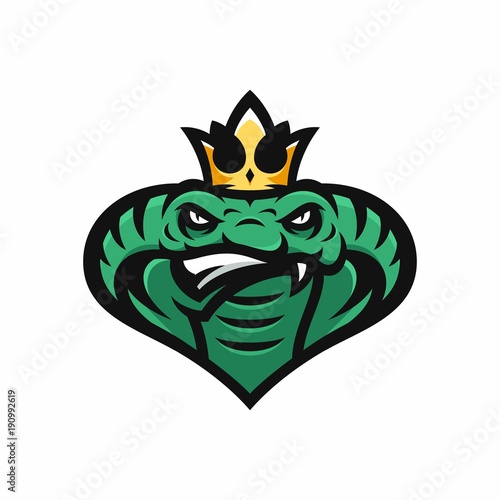 Animal Head - cobra - vector logo/icon illustration mascot