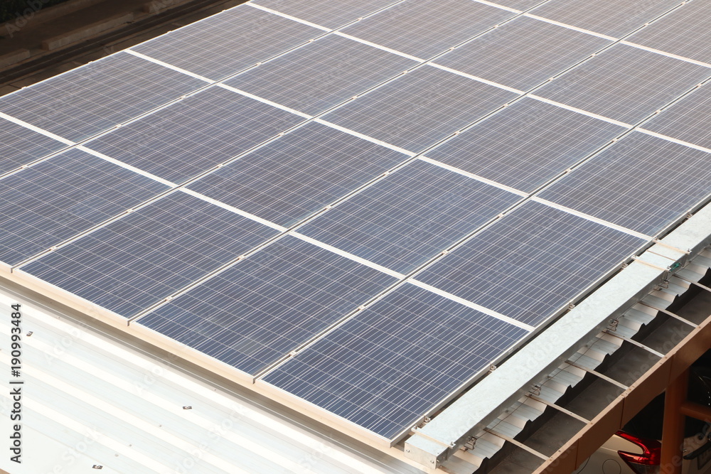 Fototapeta premium olar panel at roof