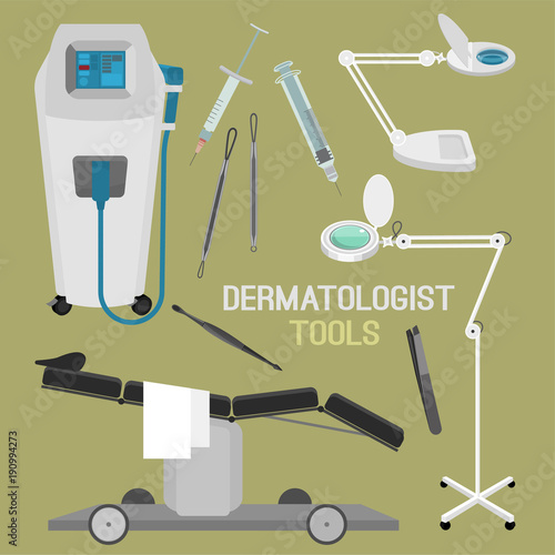 Dermatologist Equipment Set