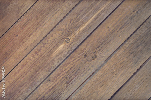 Old brown wood plank wall or desk texture background.