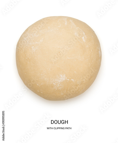 Fresh Dough Isolated on White