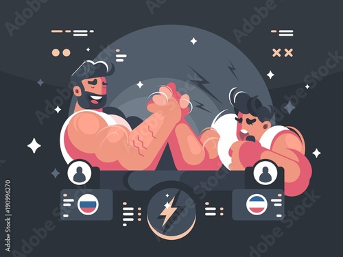 Competitions in armwrestling