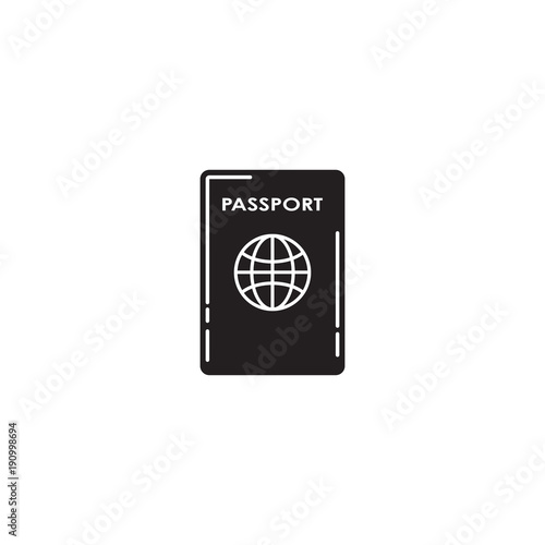 Passport vector icon