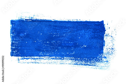 Isolierter blauer unordentlicher Farbstreifen