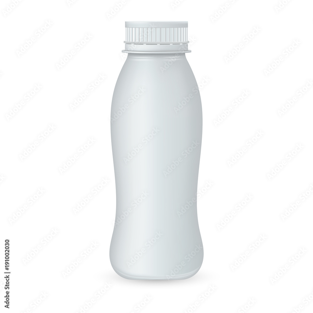 Yogurt plastic bottle. Illustration isolated on background. Graphic concept for your design Yogurt plastic bottle. Illustration isolated on background. Graphic concept for your design
