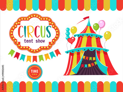 Circus performers illustration