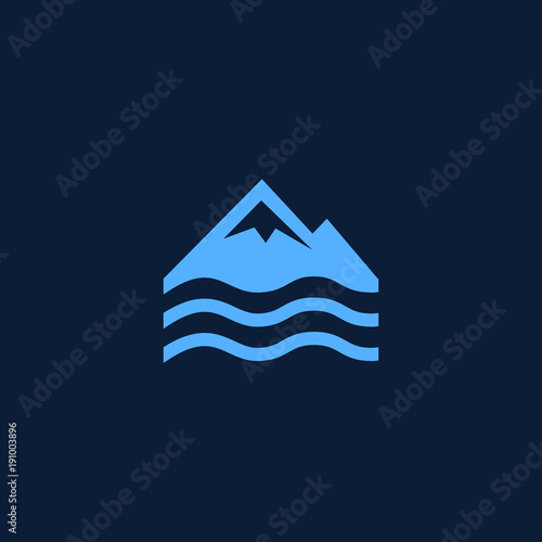 Simple mountain river