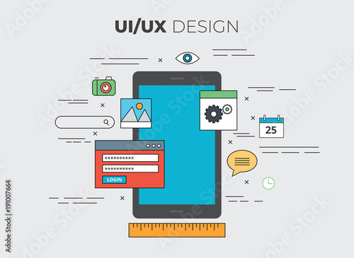 UI/UX design vector