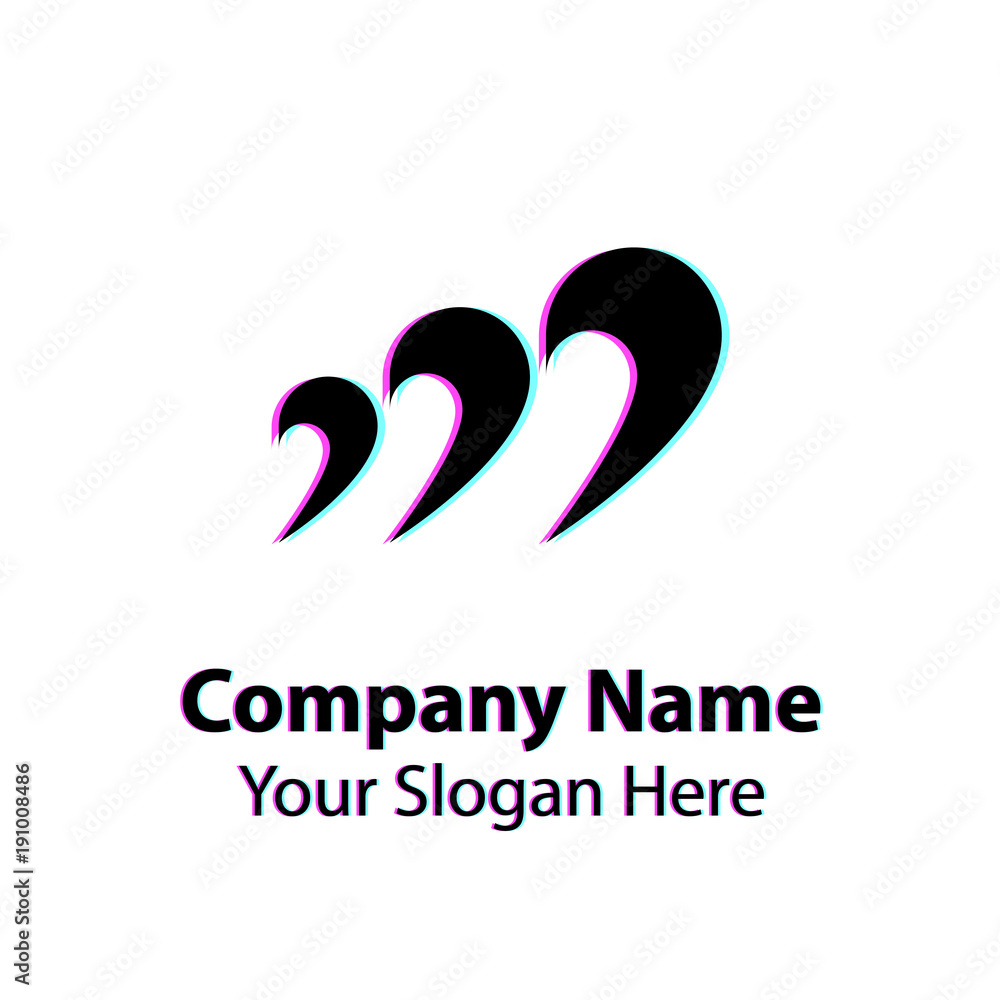 Abstract graphic icon, logo design template, symbol for company Abstract graphic icon, logo design template, symbol for company