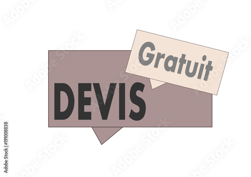 "devis gratuit" sur pancarte ,concept 