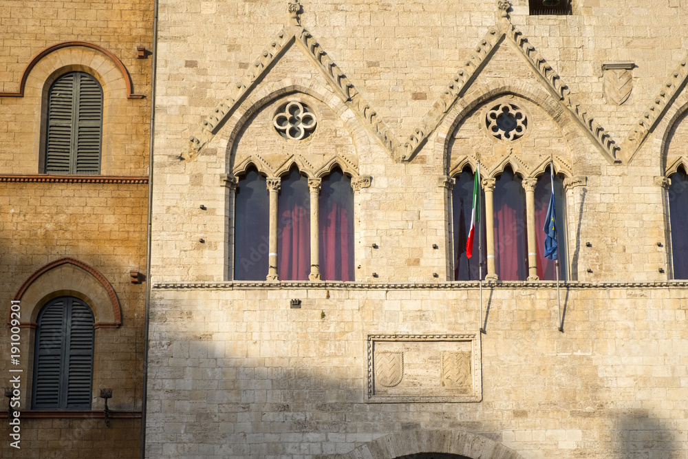 Fototapeta premium The main square of Todi, Umbria