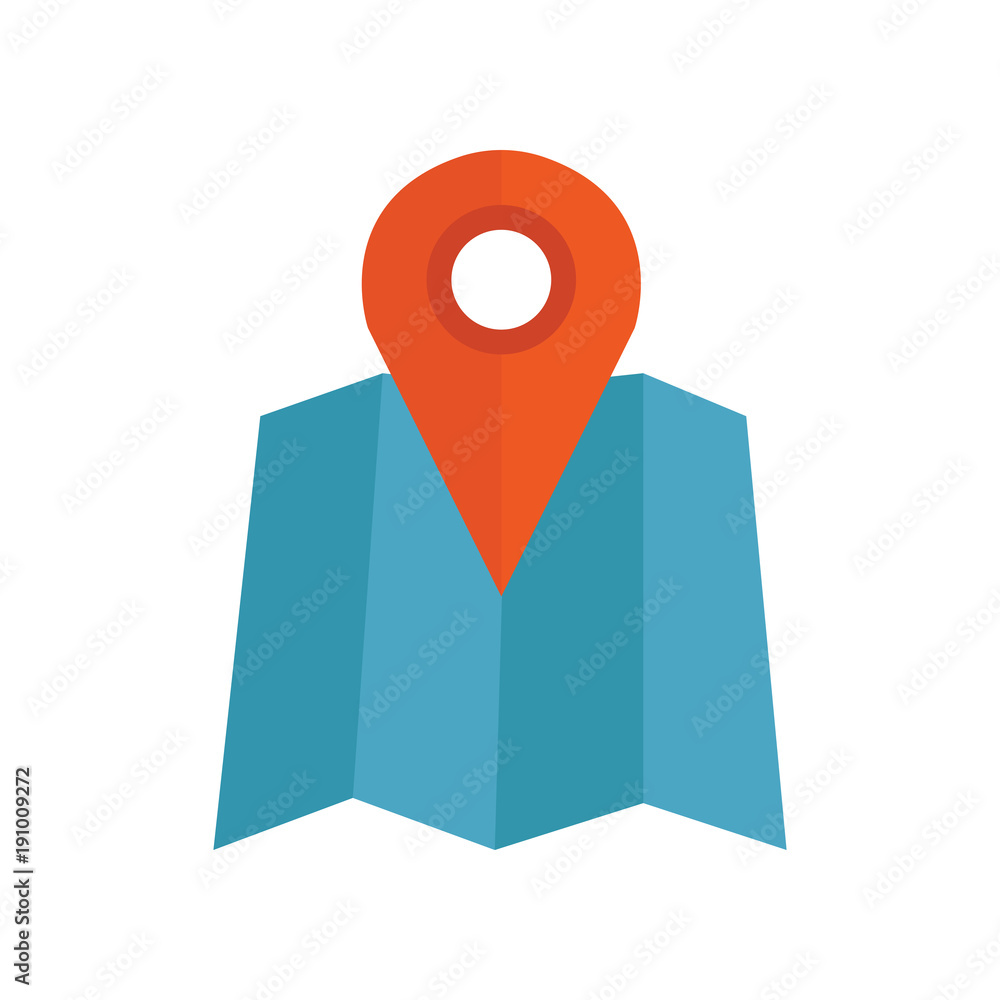 map with pointer vector icon map with pointer vector icon