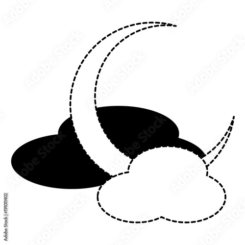 moon and clouds icon