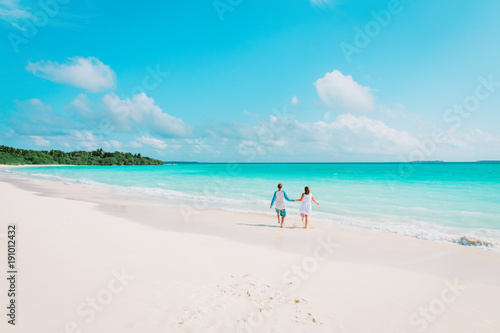 happy loving couple enjoy tropical beach © nadezhda1906