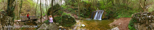Parco delle cascate di Molina, panorama a 360° photo
