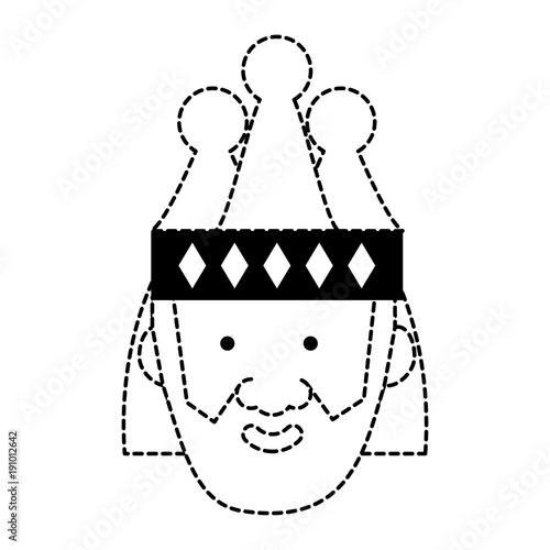 Cartoon king icon