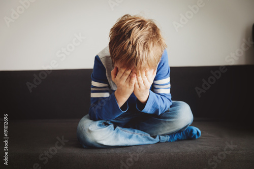 crying child, stress and depression