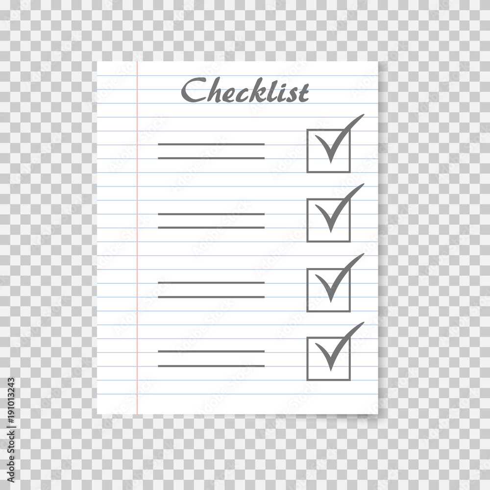Checklist Concept To Do List On Realistic School Notebook Paper checklist-concept-to-do-list-on-realistic-school-notebook-paper