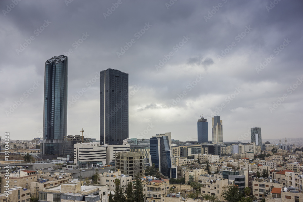 The New Downtown Of Amman Abdali Area Jordan Amman City View Of