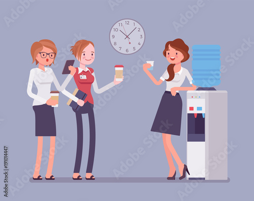 Office cooler chat